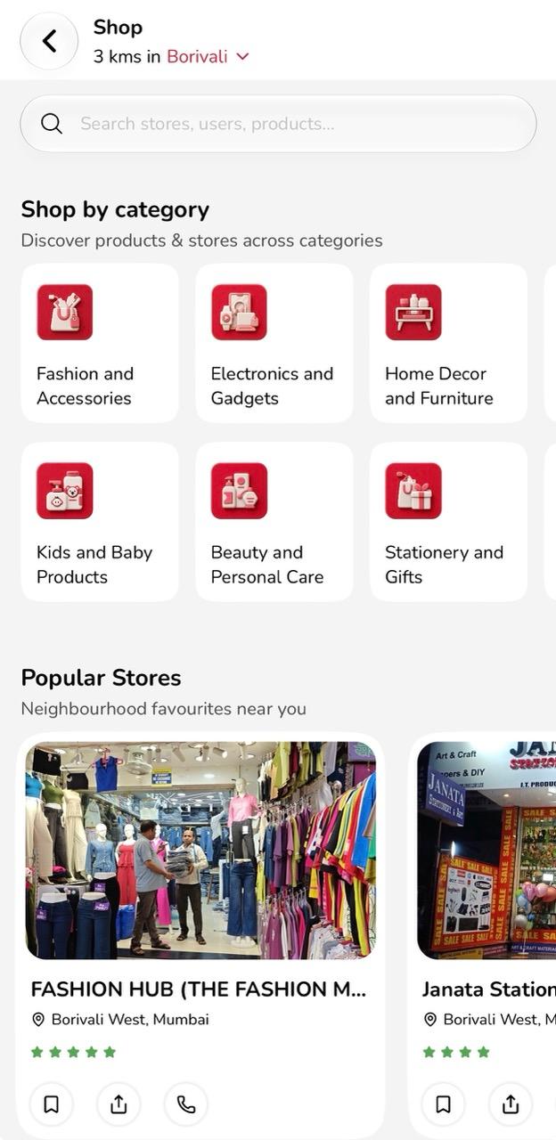 Shop in the Glymp app