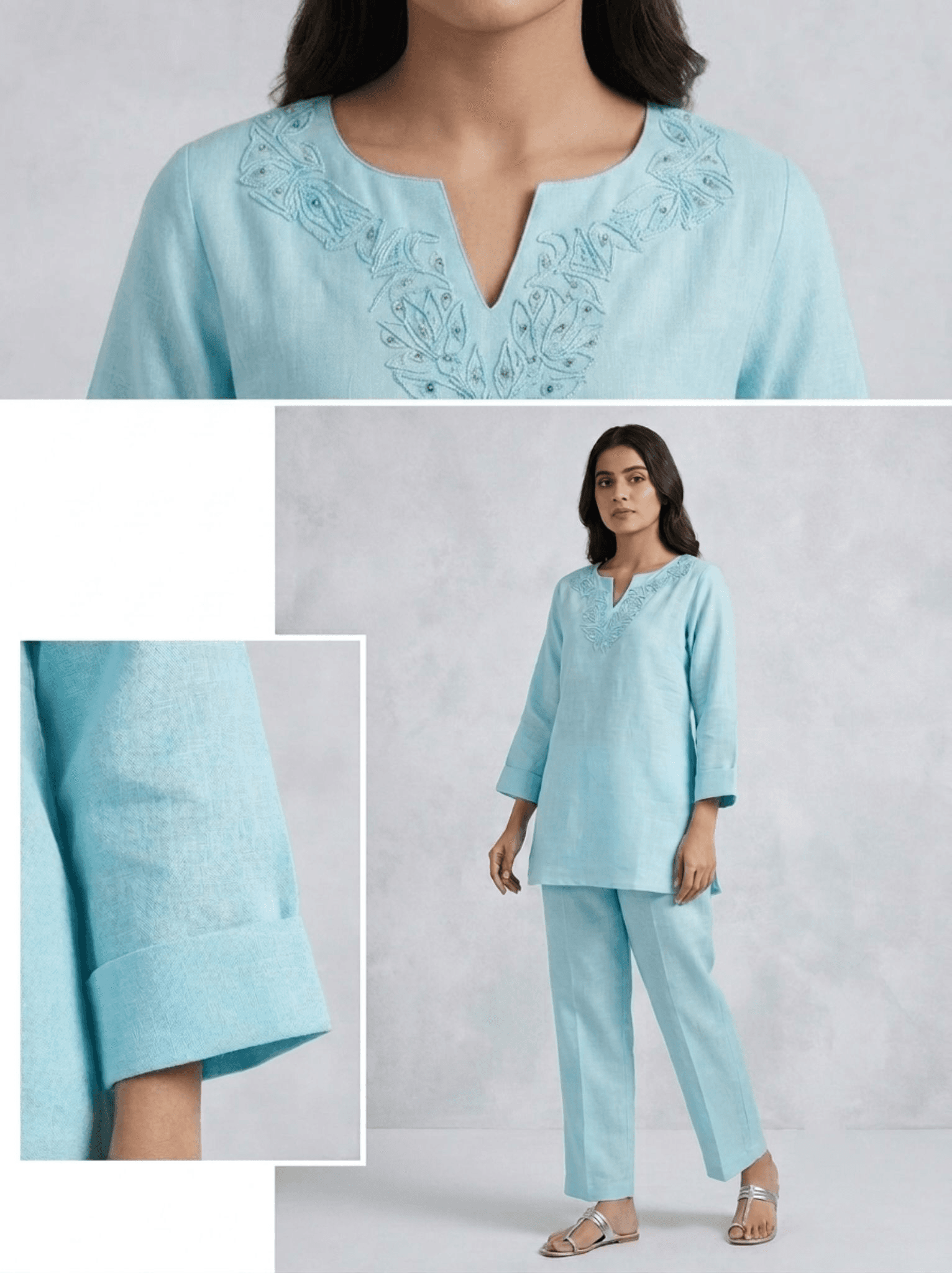 Linen cordset for women