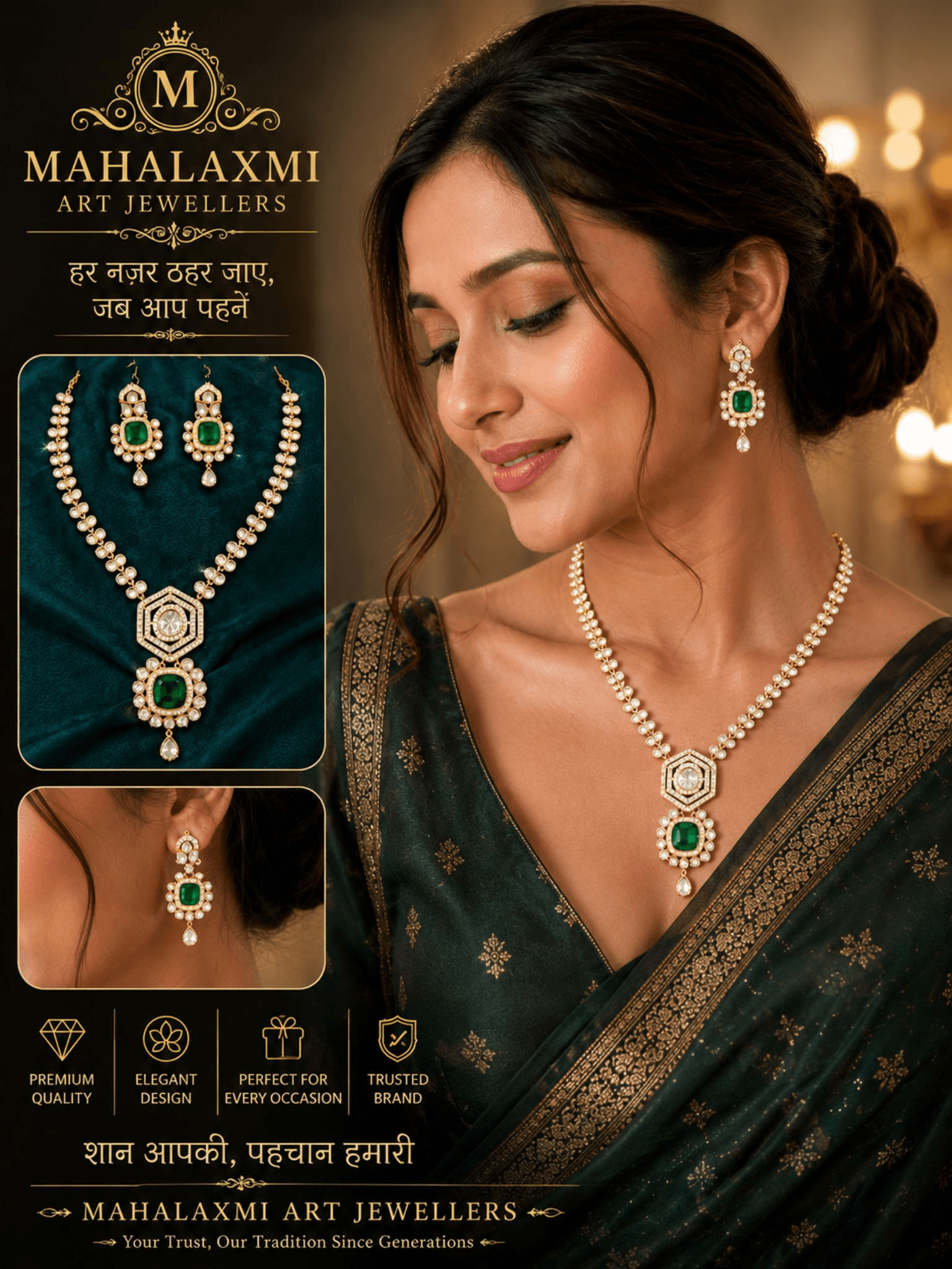 Kundan necklace set's