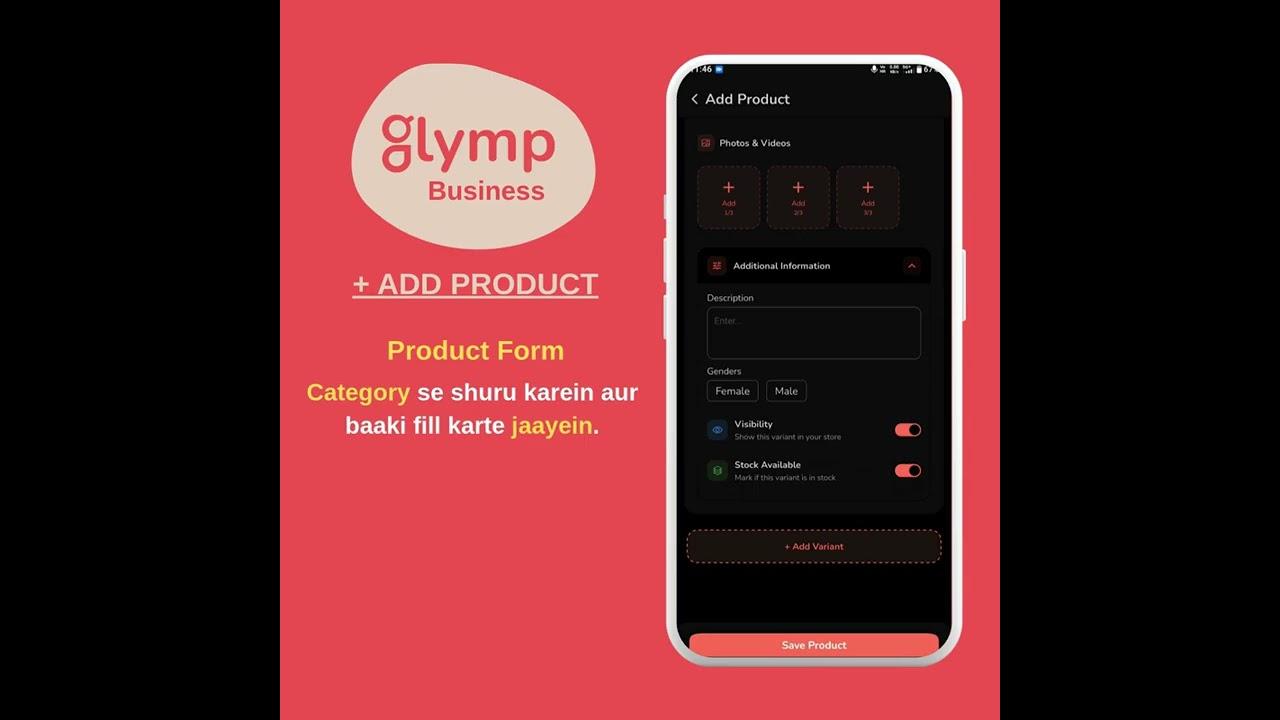 How to Add Products on Glymp